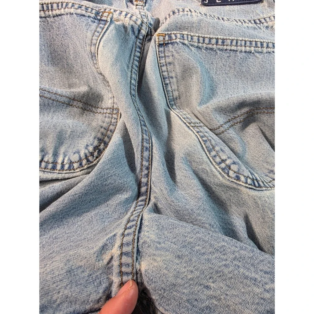 Vtg Y2K Tommy‎ Jeans Distressed Carpenter Denim  Mens 30x32 Light Wash
